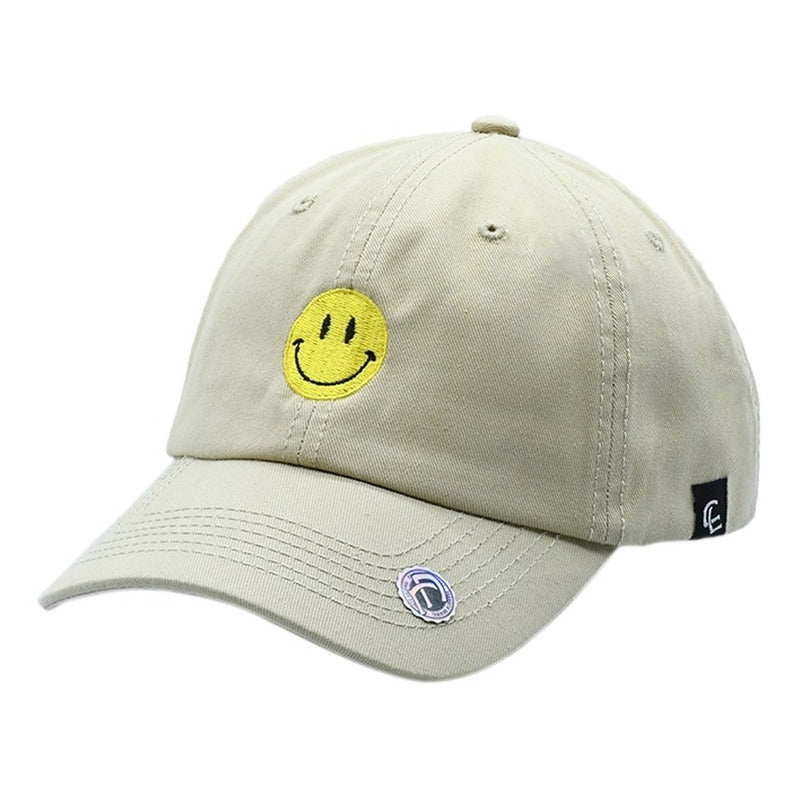 Gorra Smile Beige Emoji Feliz Carita Outfit